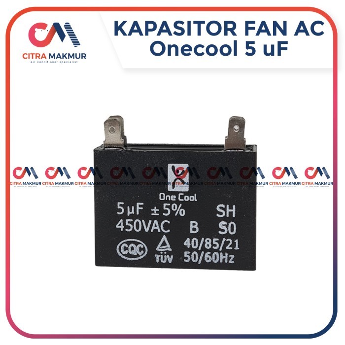 CAT99 Kapasitor Fan AC 5 uf Kaki 4 Capasitor Kipas angin 2 2,5 pk blower