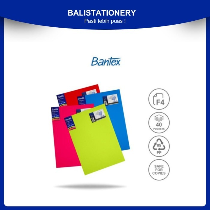 

Display Book / clear holder Bantex isi 40 Pockets A4 3195