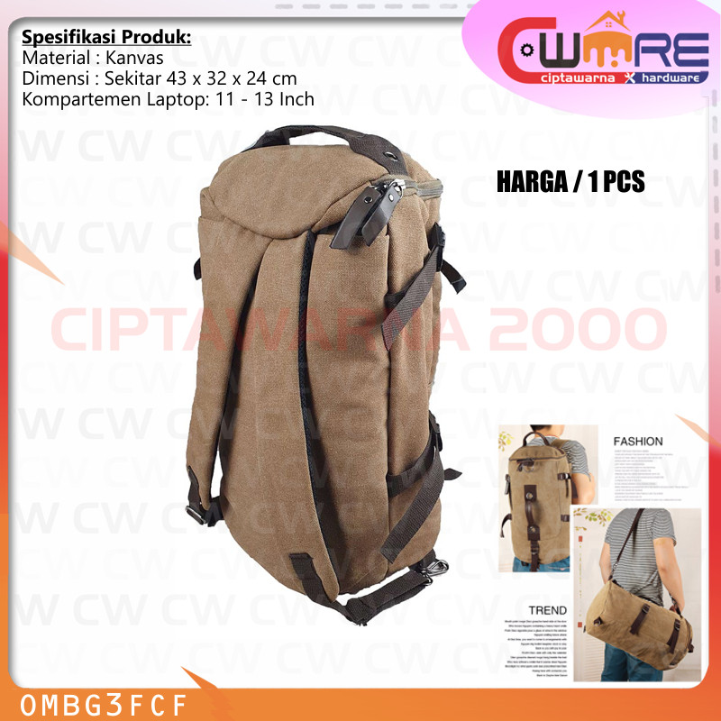 Tas Ransel Travel Tas Kanvas Outdoor Besar Kecil - 170037 - BDB CW2K