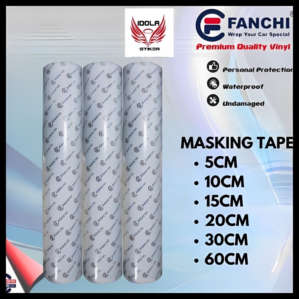 

Transfer Tape Fanchi 5 cm Clear Masking Laminating Bening Cutting Sticker