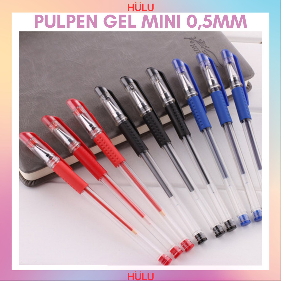 

Pulpen Gel Mini 0.5mm Bolpen Pulpen Tinta Gel Pena Sekolah Tipe Gel Hitam Biru Merah Murah Hemat Banget