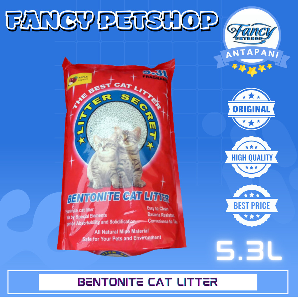 Pasir Bentonite Cat Litter Secret 5.3 Liter