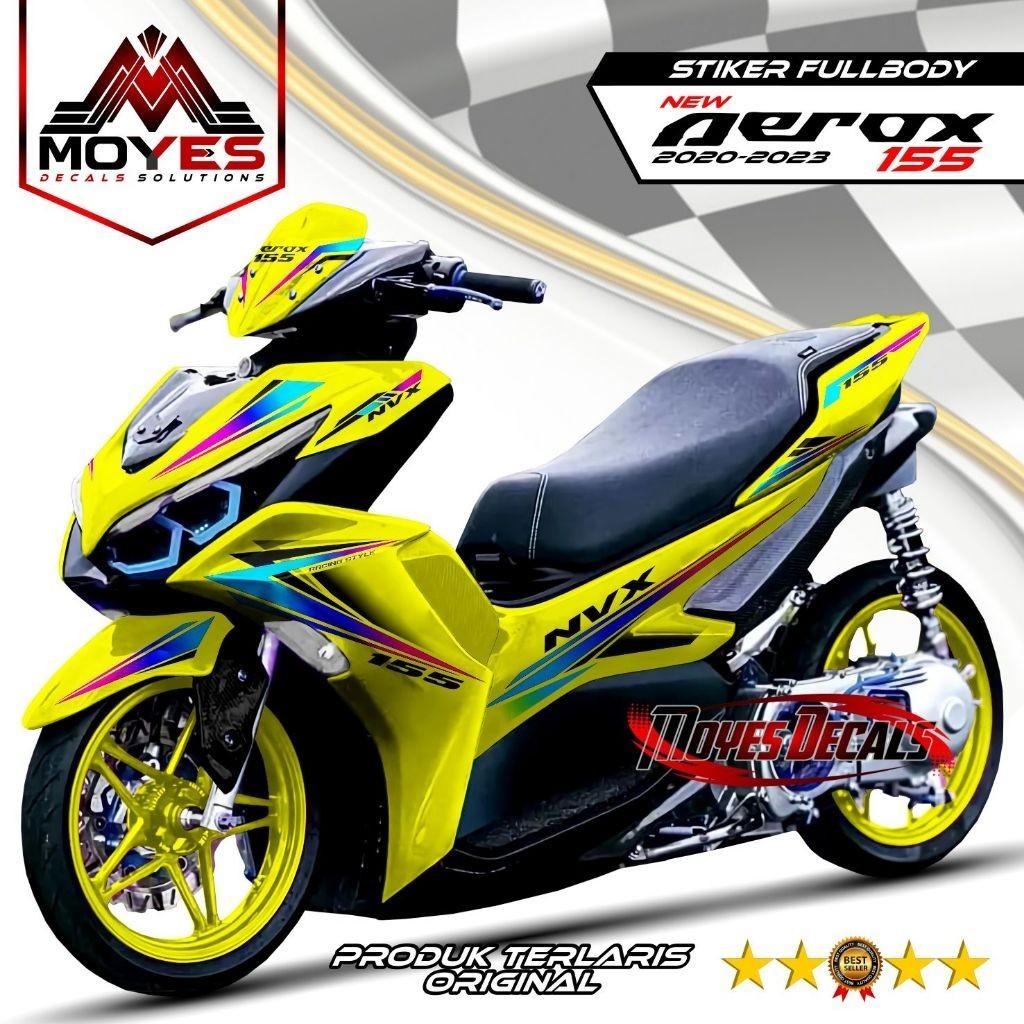 DECAL AEROX FULLBODY STIKER AEROK NEW FULLBODY DEKAL NEW AEROX 155 CONNECTED FULLBODY 2021 2022 2023