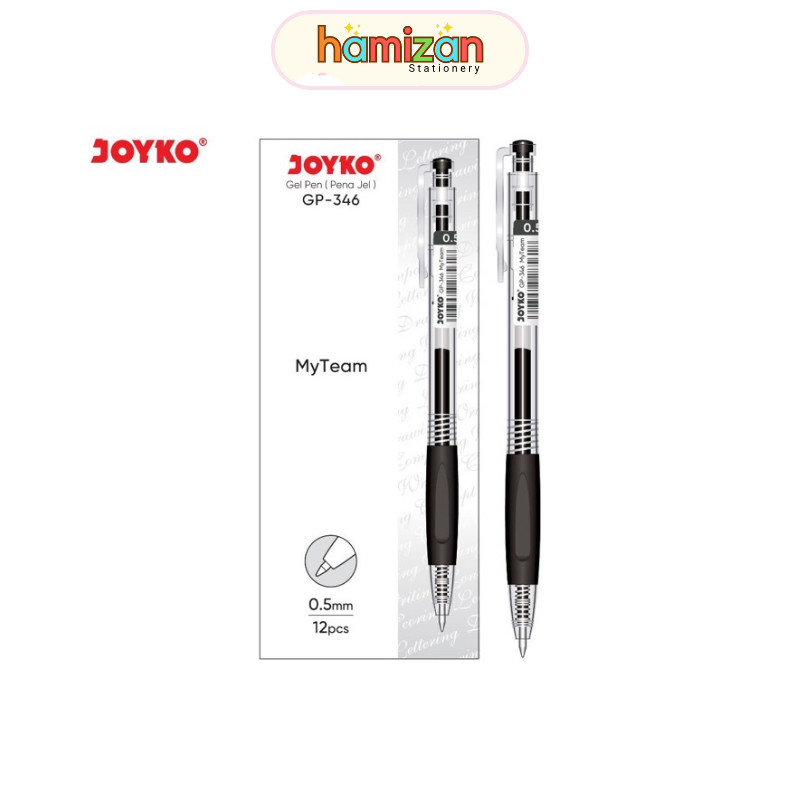 

( 1 pcs ) My Team Gel pen Cetrek / Pulpen Gel Cetek Gp-346 Gp 346 Retractable Gelpen Joyko Murah Berkualits