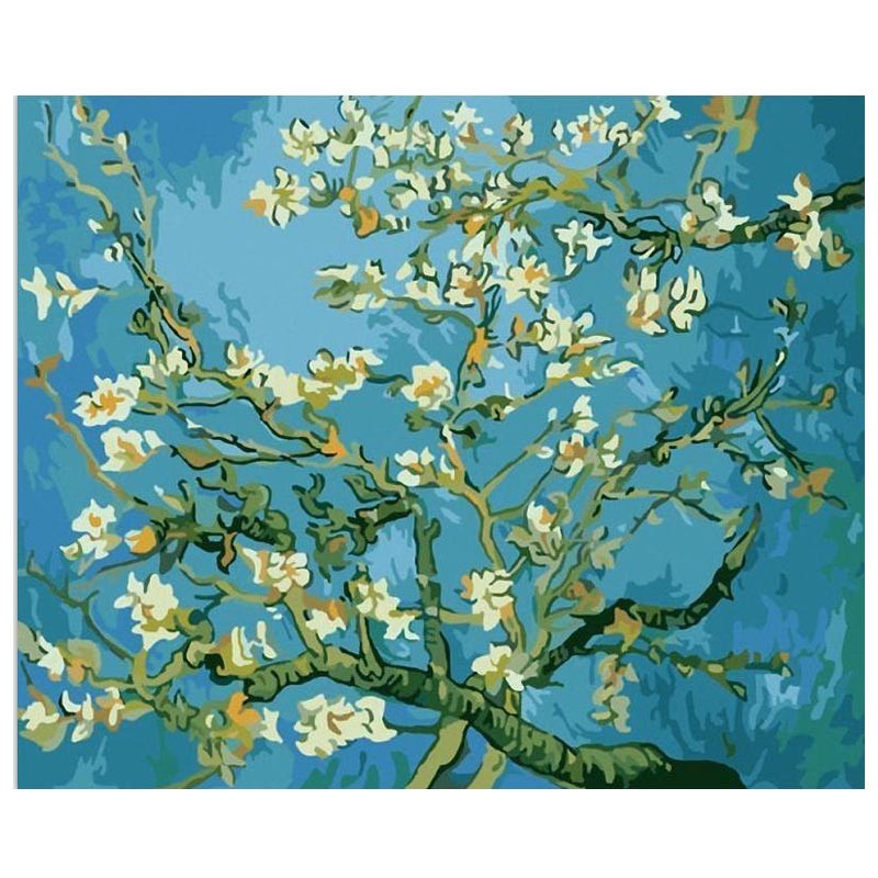 

RUOPOTY Van Gogh pictures DIY Oil Painting Paint by Number Kit Painting for Adults Arts Craft for Home Wall Decor diy frame