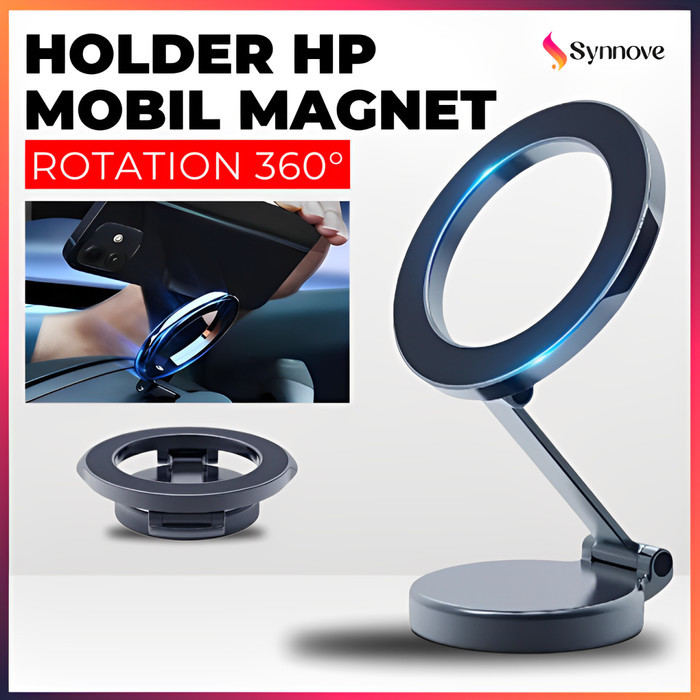 Holder Hp Mobil MAGNET 360 Degree Rotation Car Phone Holder Mobil Car Holder Hp Mobil Magnetic Car H