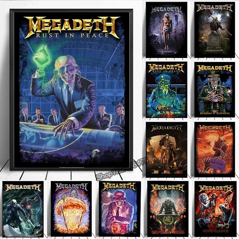 

Megadeth Heavy Metal Band Album Canvas Poster Rock Music Wall Art Decor