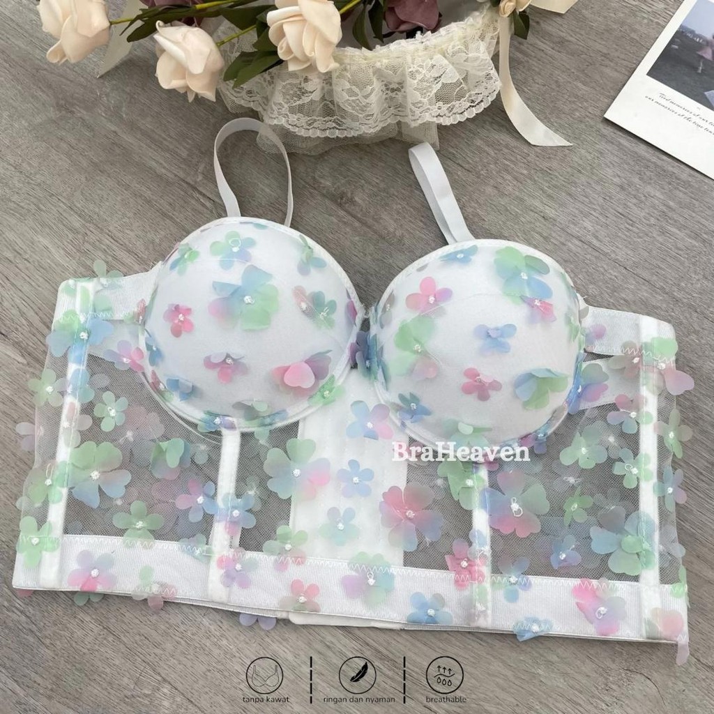 Bustier Set Corset Bustier Top Sexy Lingerie Bra Wanita