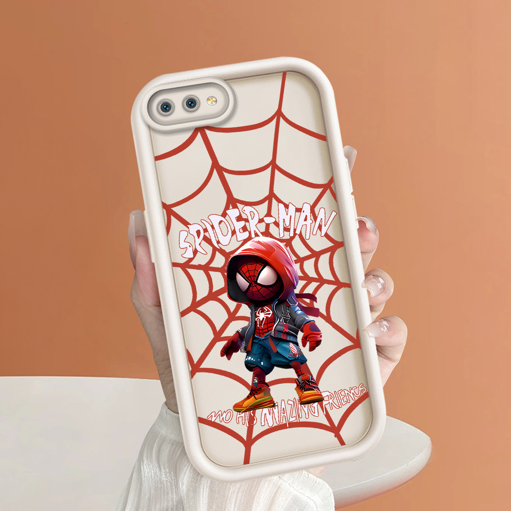 Casing Hp Untuk Realme C2 Lokal Stock Softcase Phone Case Soft Lembut Sofcase Cassing Spider-Man Kes