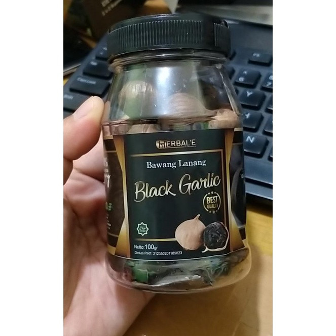 

Bawang Hitam Tunggal Herbal E/Black Garlic Lanang 100gr