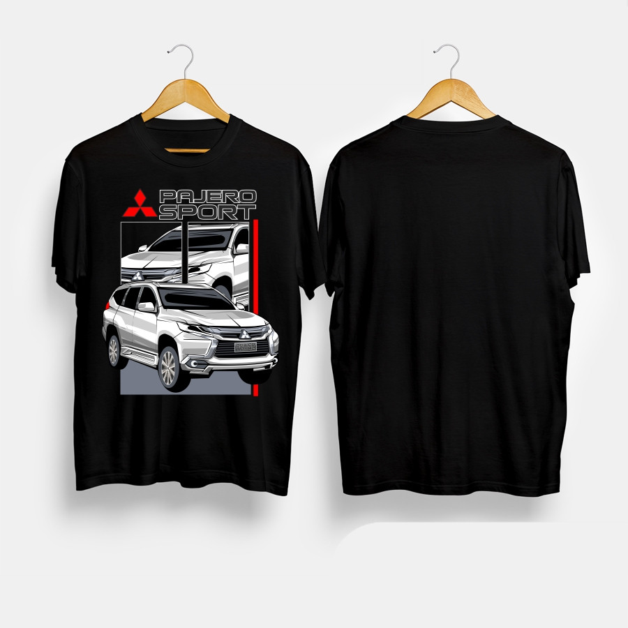 Kaos Baju Mitsubishi Pajero Sport White Kaos Otomotif