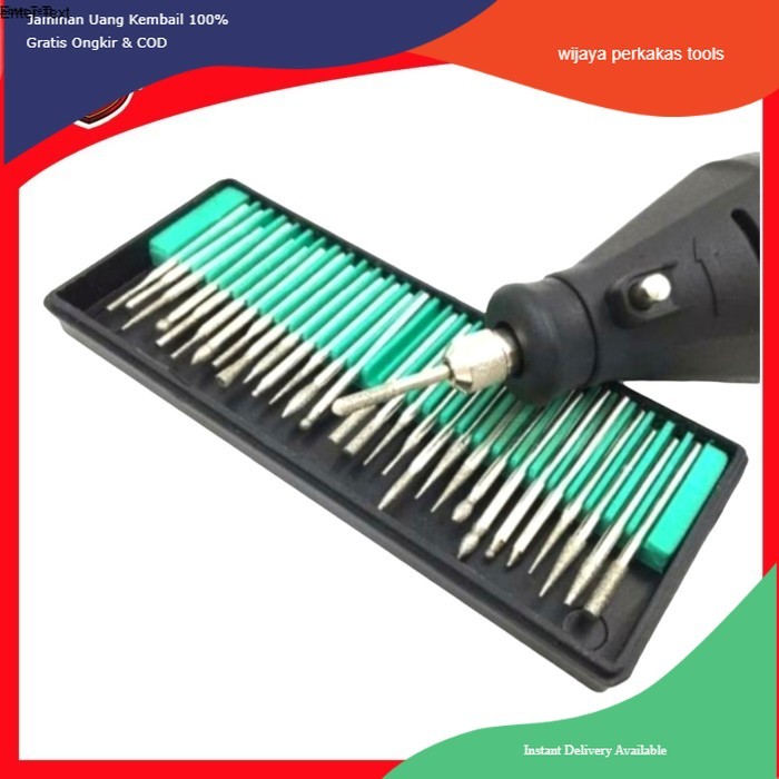 MATA UKIR DIE GRINDER MATA UKIR GRAFIR GERINDA MINI DIAMOMD BUR 30PCS