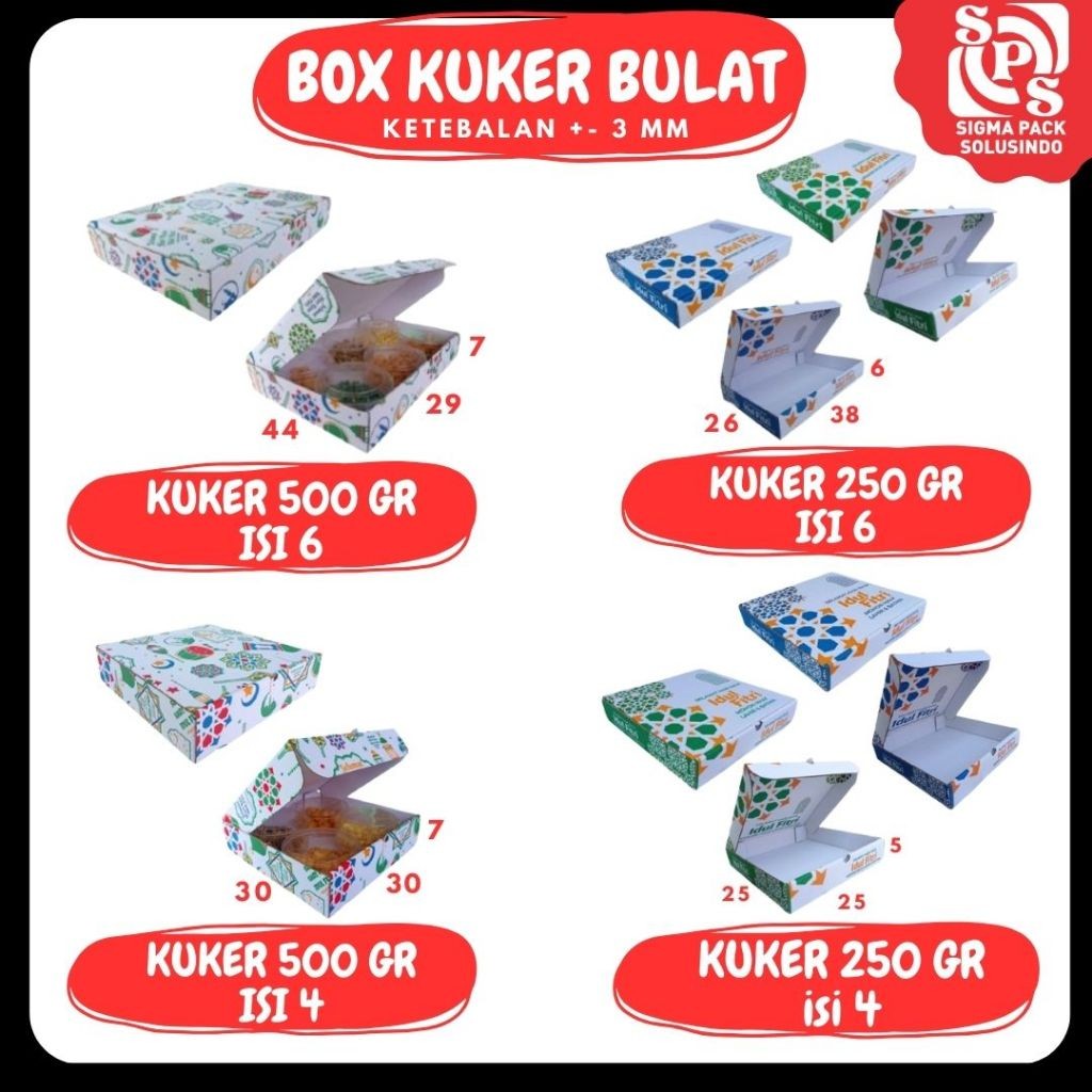 

Box Kue Kering Bulat 500gr/250gr Isi 4/6 30x30x7 / 25x25x5 / 44x29x7 / 38x26x6 Box Kuker Kardus Packing Lipat_Depan / Kuker/ Hampers/Oleh oleh/ kue_Kering Idul Fitri Polos/Motif VICTORY JPN