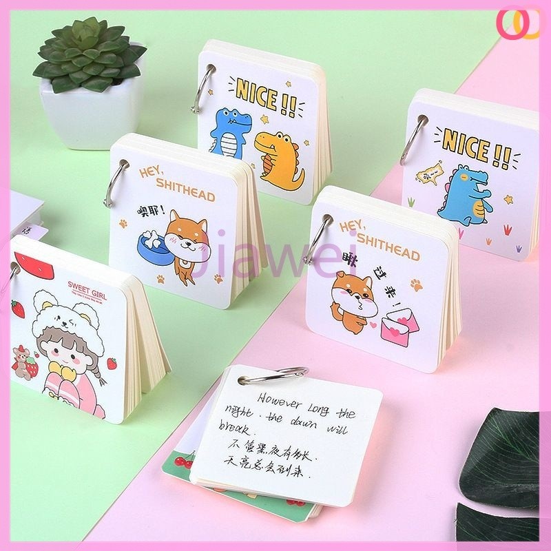 

Jiawei Mini Notebook/Notepad dengan Gantungan/Memo Ring Notebook/