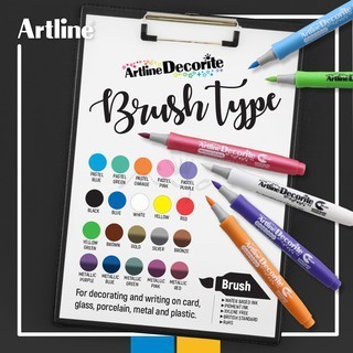 

Spidol Artline Decorite Brush EDF-F - RED