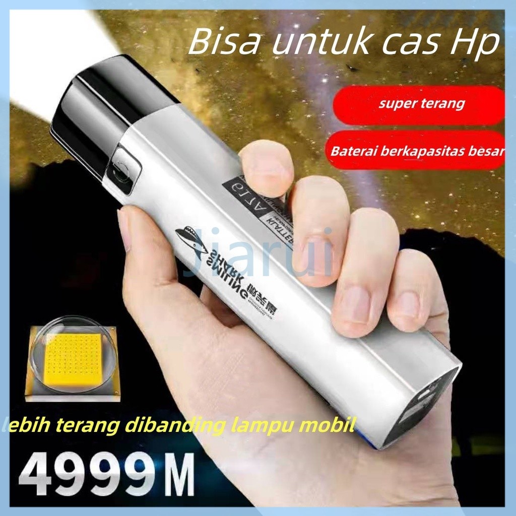 Jiarui Senter mini LED ORIGINAL Super Terang hingga 600 meter  /senter Jarak jauh paket lengkap/sent