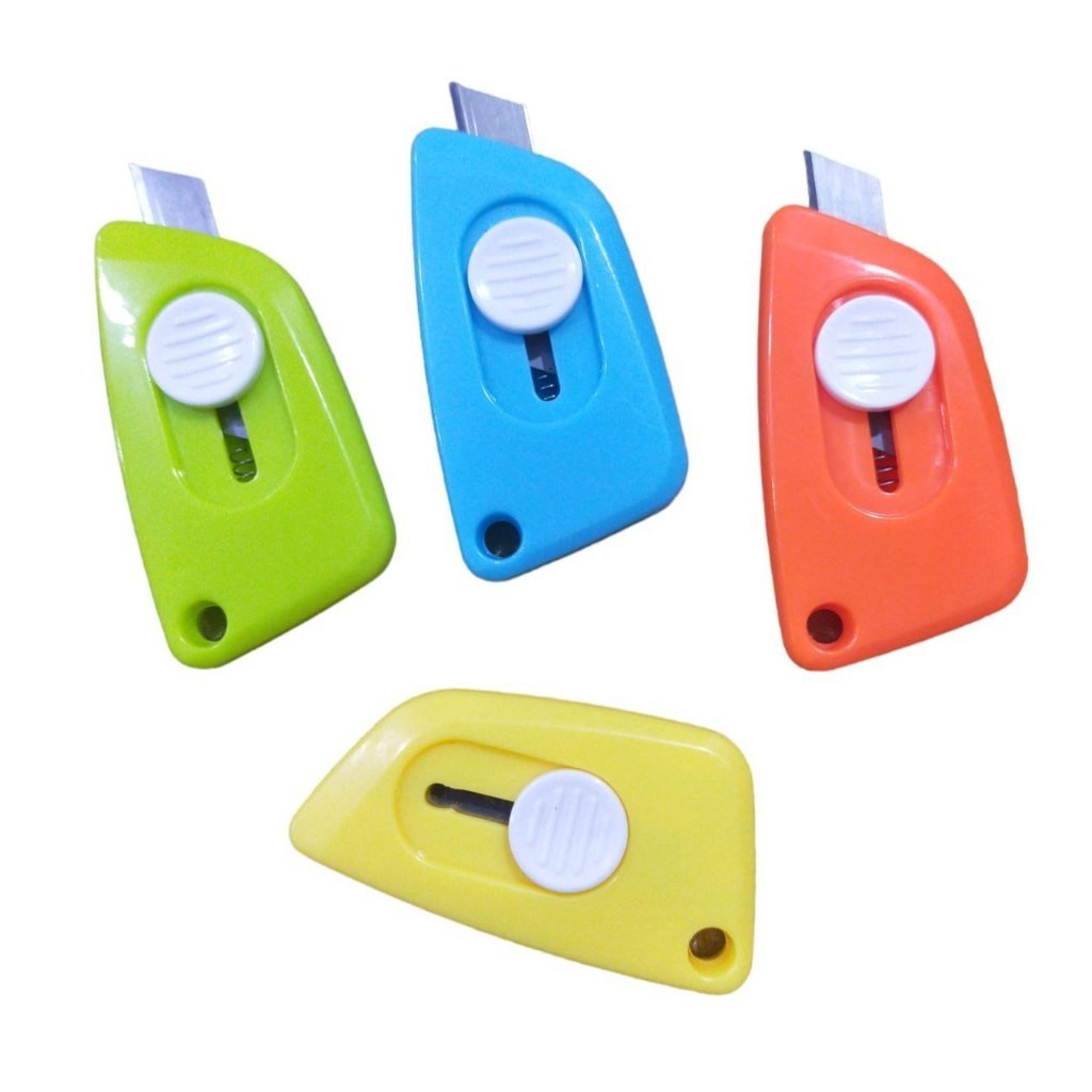 

Pisau Paper Cutter Mini Simple Murah Tajam Pemotong Kertas Serbaguna COD