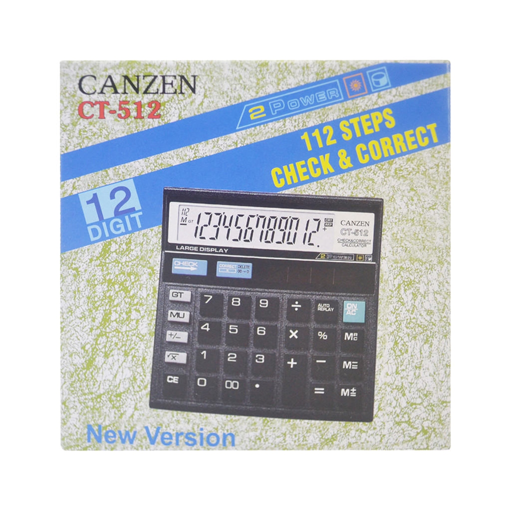 

Kalkulator 12 Digit Calculaor Dasar CT-512 CT-512GC Kalkulator Mirip Citizen