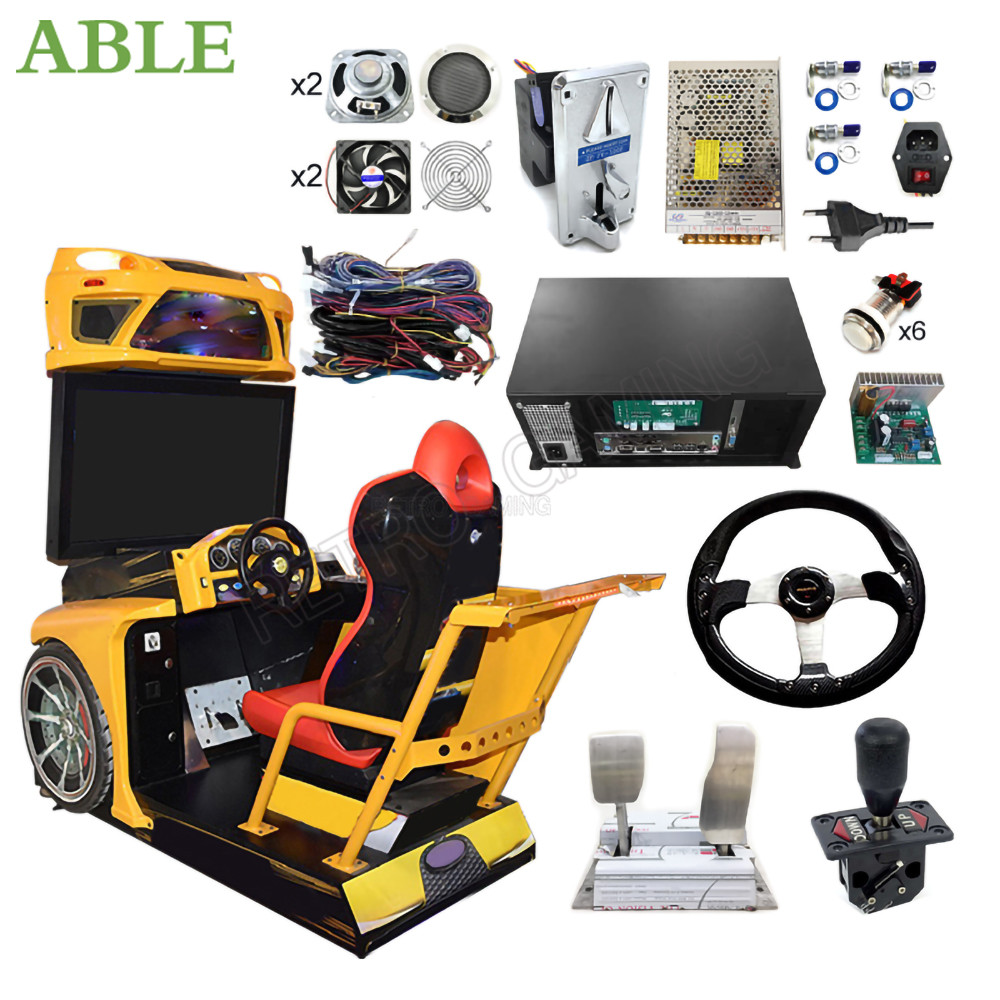 Need For Speed Arcade Game Machine DIY Full Kit Coin Operated Video Driving Simulator Car Racing Gam