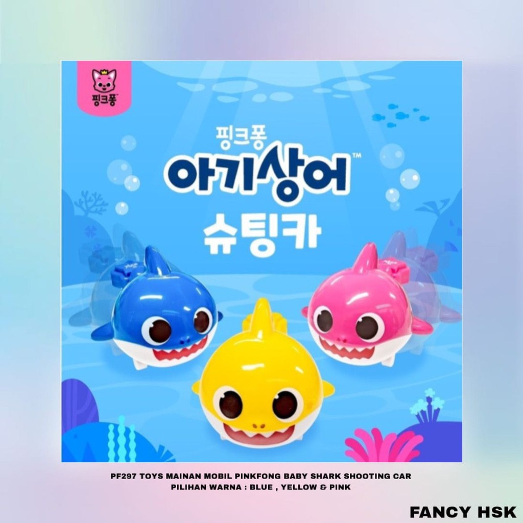 KOREA TOYS MAINAN MOBIL PINKFONG BABY SHARK SHOOTING CAR PF297