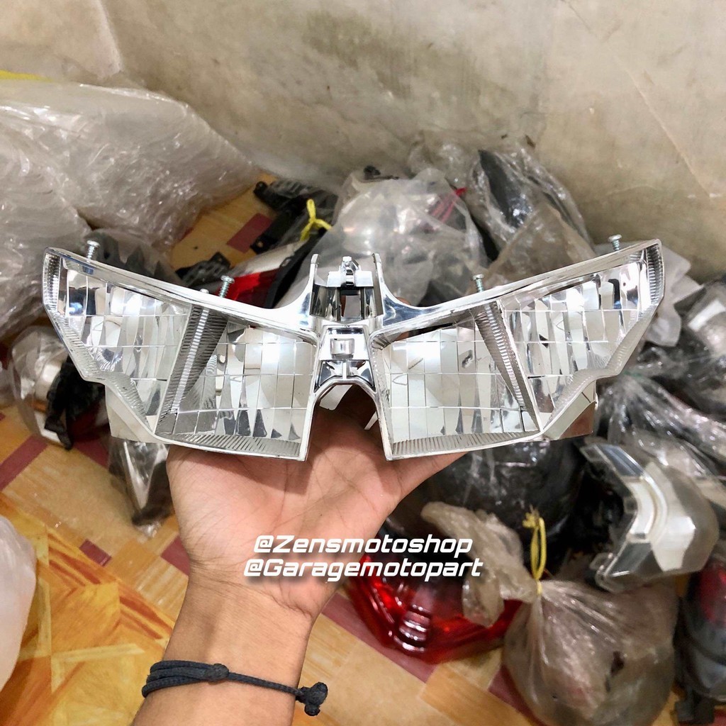 Reflektor Chrome Lampu Depan Vario 125 150 Fi LED eSP 2015-2017 Ori Copotan