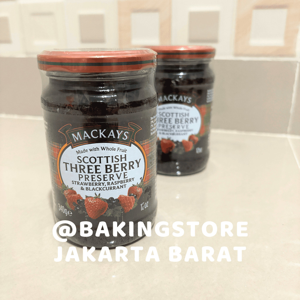 

Mackays Scottish Three Berry Preserve Jam (340 gr) Selai Buah