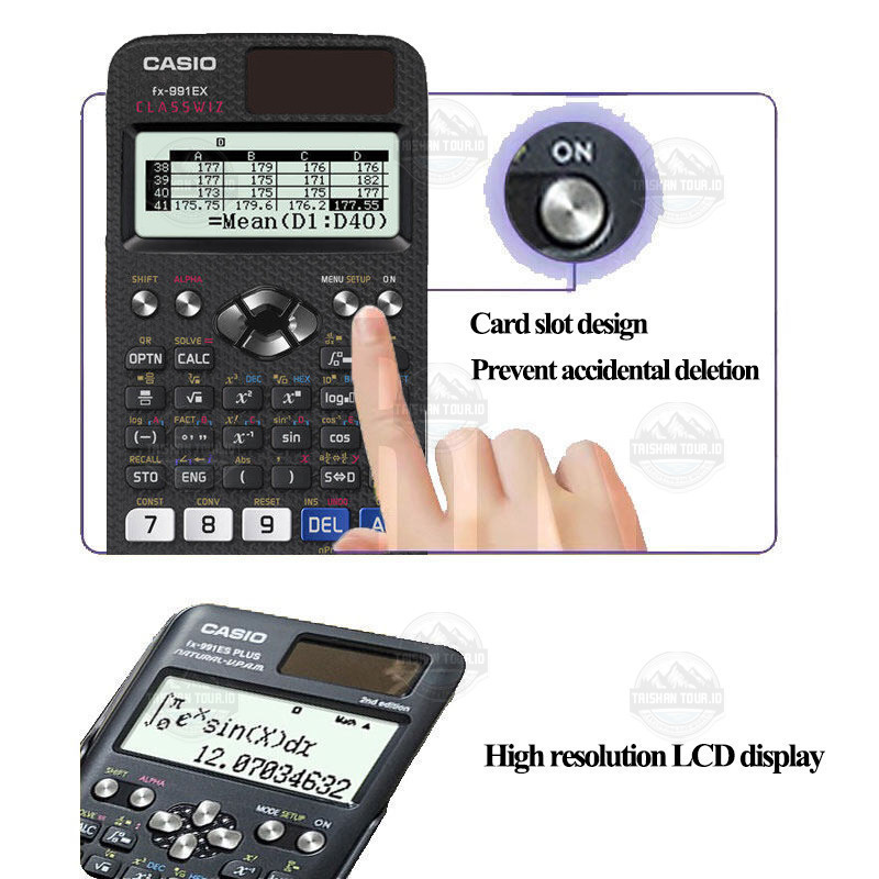 

tyvf Casio Resmi Kalkulator Calculator Scientific Casio Fx-991EX Fx-991ES-Plus 2nd edition