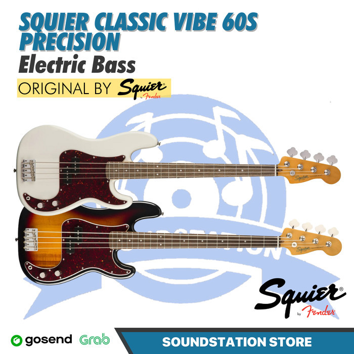 Squier Classic Vibe 60s Precision Bass Guitar - Bass Elektrik