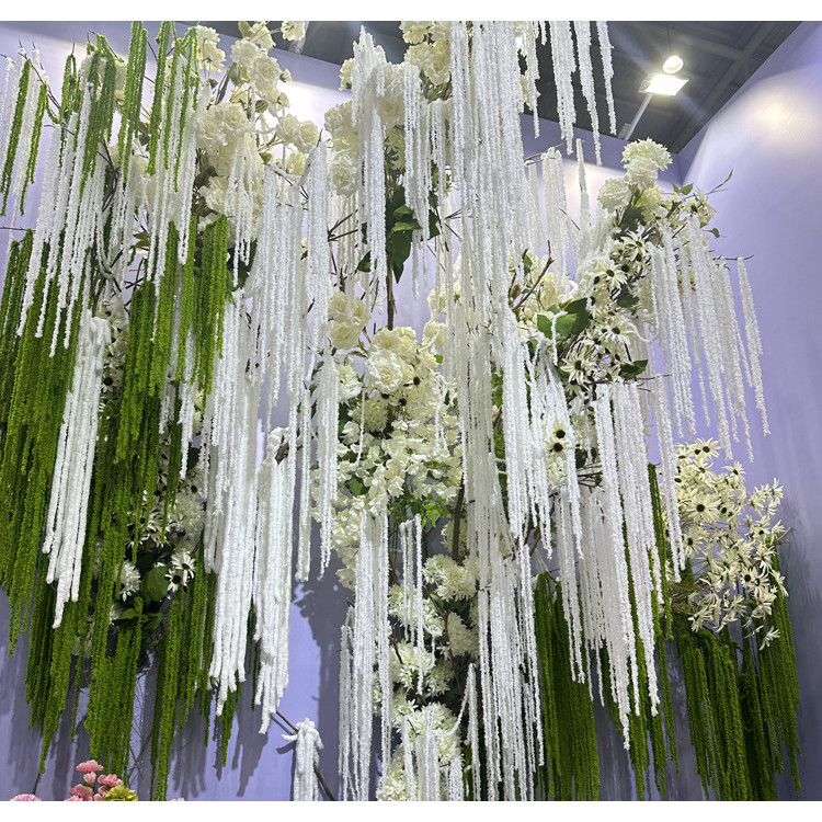 Bunga Juntai Amaranthus Amaranth Plastik Artificial Hiasan Pernikahan Dekorasi Pelaminan Wedding Dec