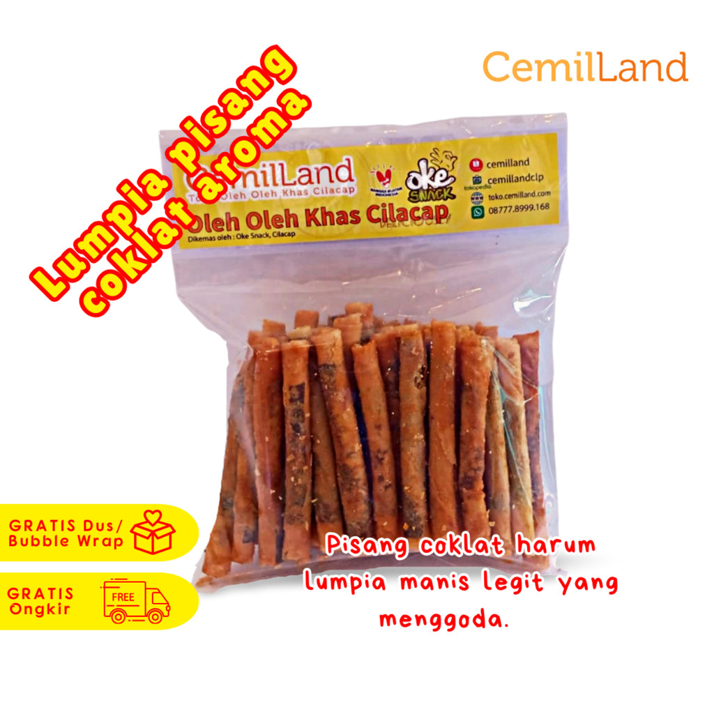 

Oke Snack Lumpia pisang coklat aroma