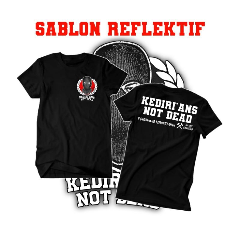 Kaos Kedirians Reflektif || Bebas Custom || Custom nama kota || Sablon Menyala Lumino You