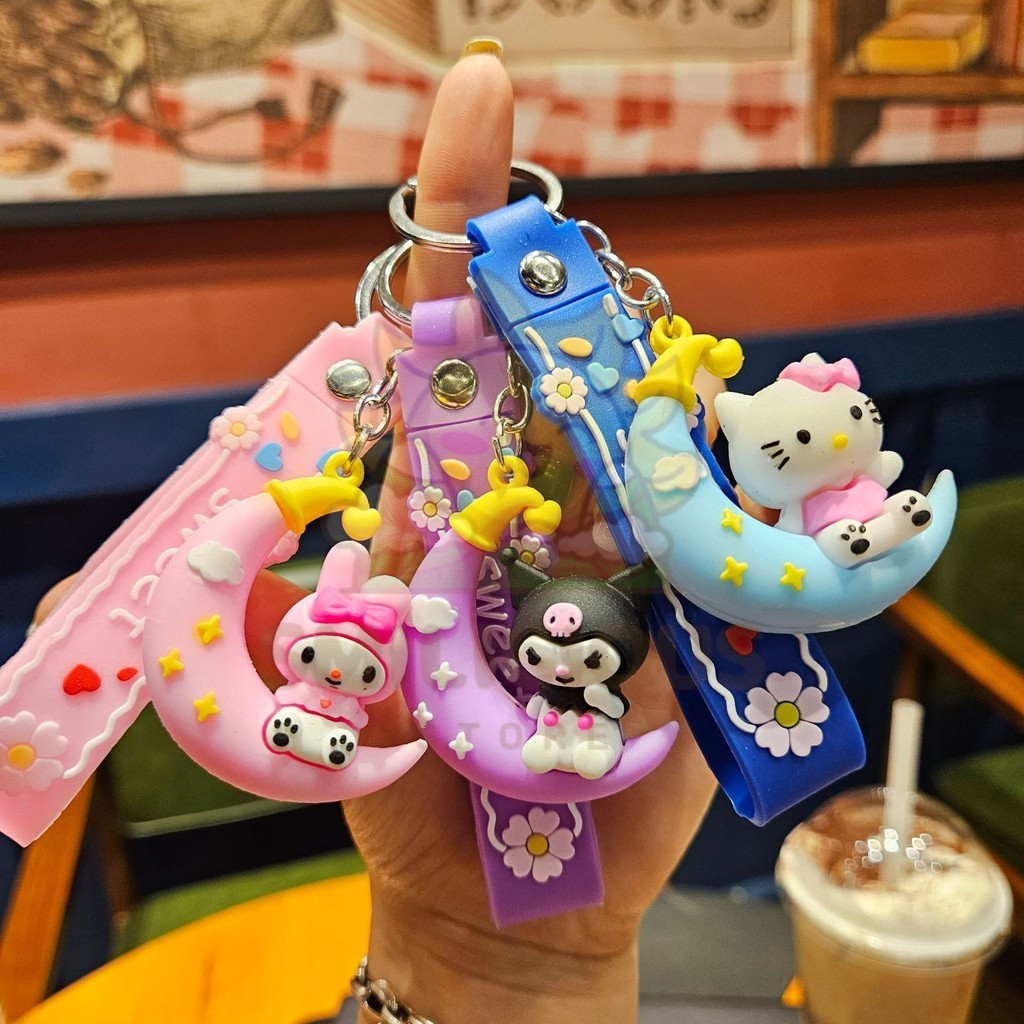 Gantungan Kunci Sanrio Silikon High Quality / Ganci Sanrio / Ganci Kuromi / Gantungan Kunci Boneka S