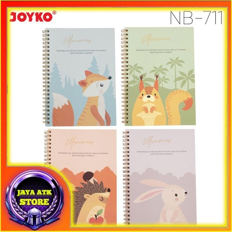 

Notes Spiral A5 NB 711 Animal Buku Catatan Garis Motif Hewan 60 Lembar