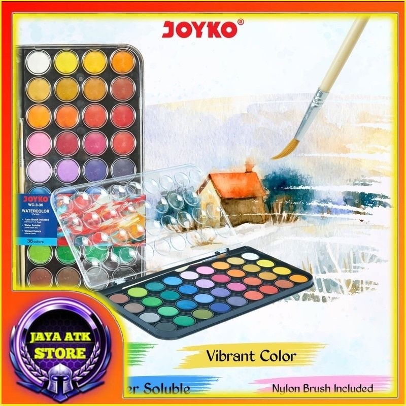 

Cat Air Set 6 Warna WC-3 16 Color 28 Color 36 Color Watercolor Cat Air Lukis Free