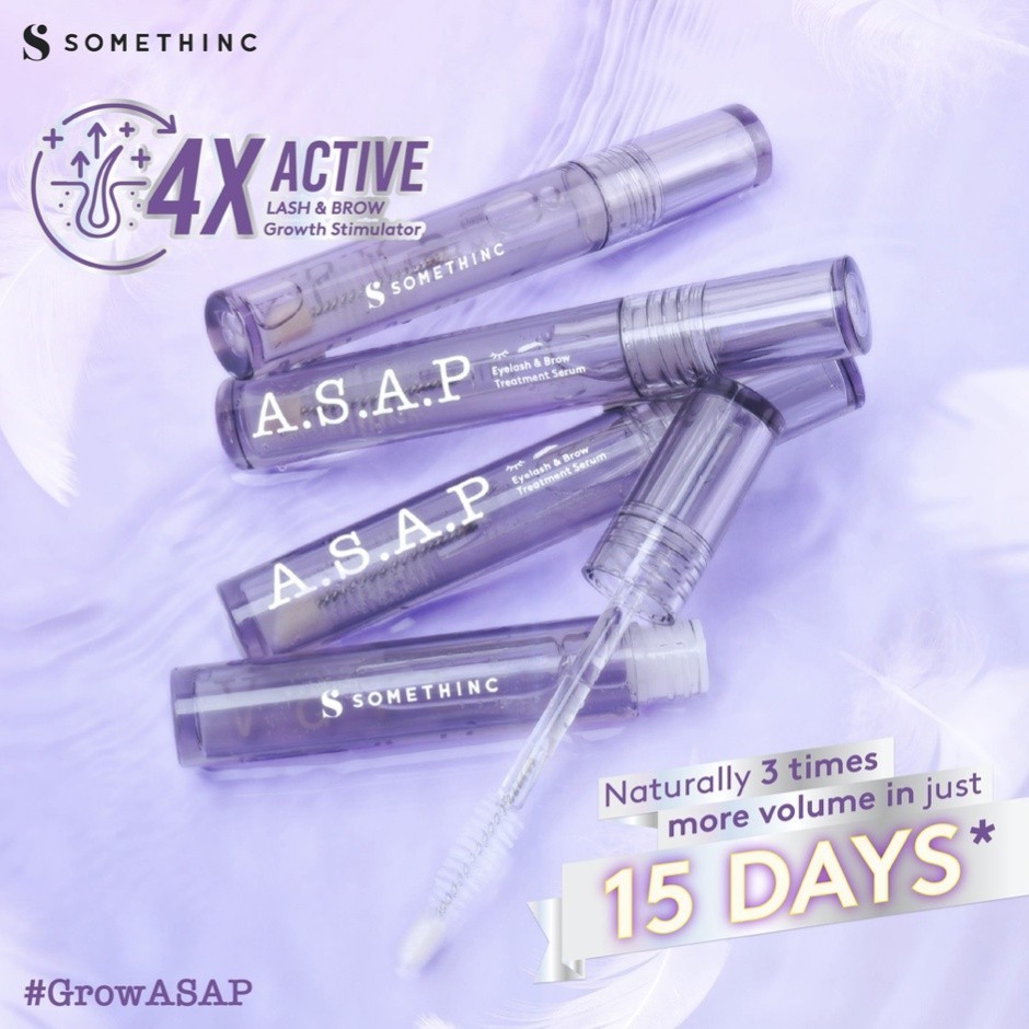 ❄️Domestika❄️ Somethinc ASAP Eyelash & Brow Treatment Serum (Serum Bulu Mata dan Alis) A.S.A.P ORIGI