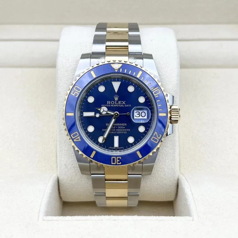 [Toko Butik Annie]  ROLEX Gmt Master II Blue Submariner Jenis kalender kaca Saaphire Jam tangan 41mm