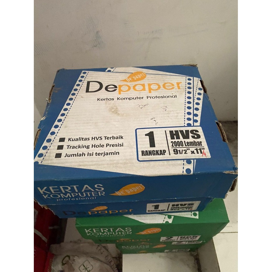 

Continuous Form Depaper 9.5 x 11 1 Ply : 4 / Kertas NCR