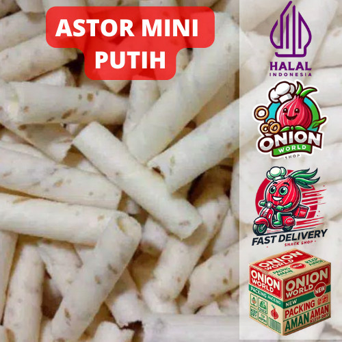 

UWD ASTOR MINI PUTIH 250gr Astor Barcelona Aneka Rasa Cemilan Astor Kiloan Cemilan Makanan Ringan Vira