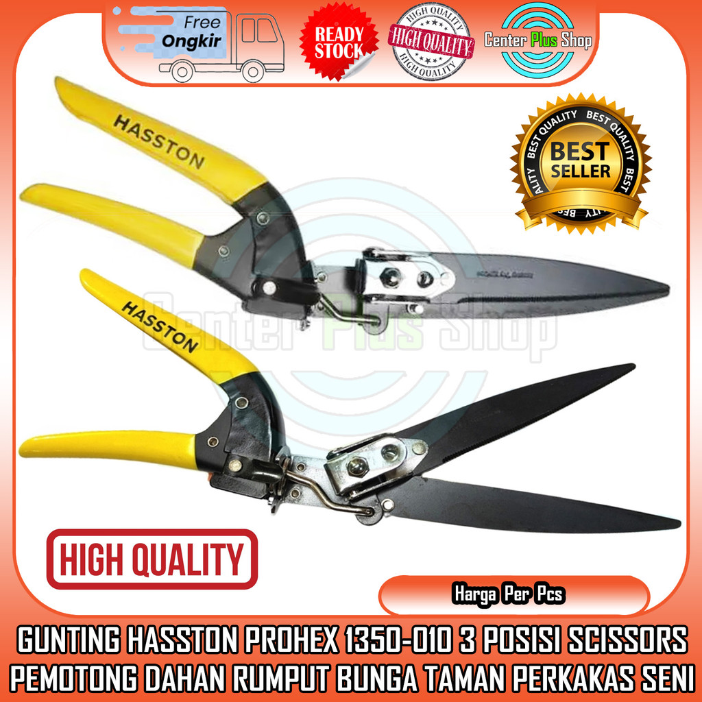 Hasston Prohex 3 Posisi 1350-010 Gagang Besi Pegangan Karet Aman Pemotong Potong Merawat Rawat Gunti