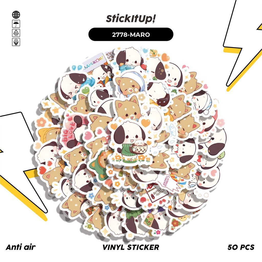 

COD 50 Pcs Stiker FUNNY CHARACTER MARO KORO STICKER PACK Lucu Anti Air Untuk Dekorasi Notebook Sepeda Skateboard Handphone DIY