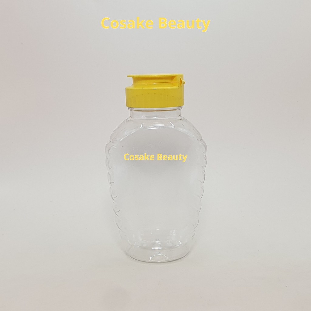 Botol Madu TJ Lengkung 220 ml Tutup Fliptop / Botol Madu 220ml / Botol Plastik Madu