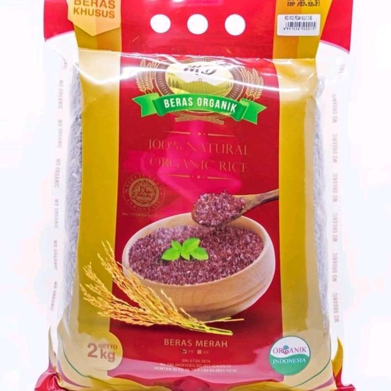 

MD Organic Red Rice Beras Merah Pecah Kulit 2 kg