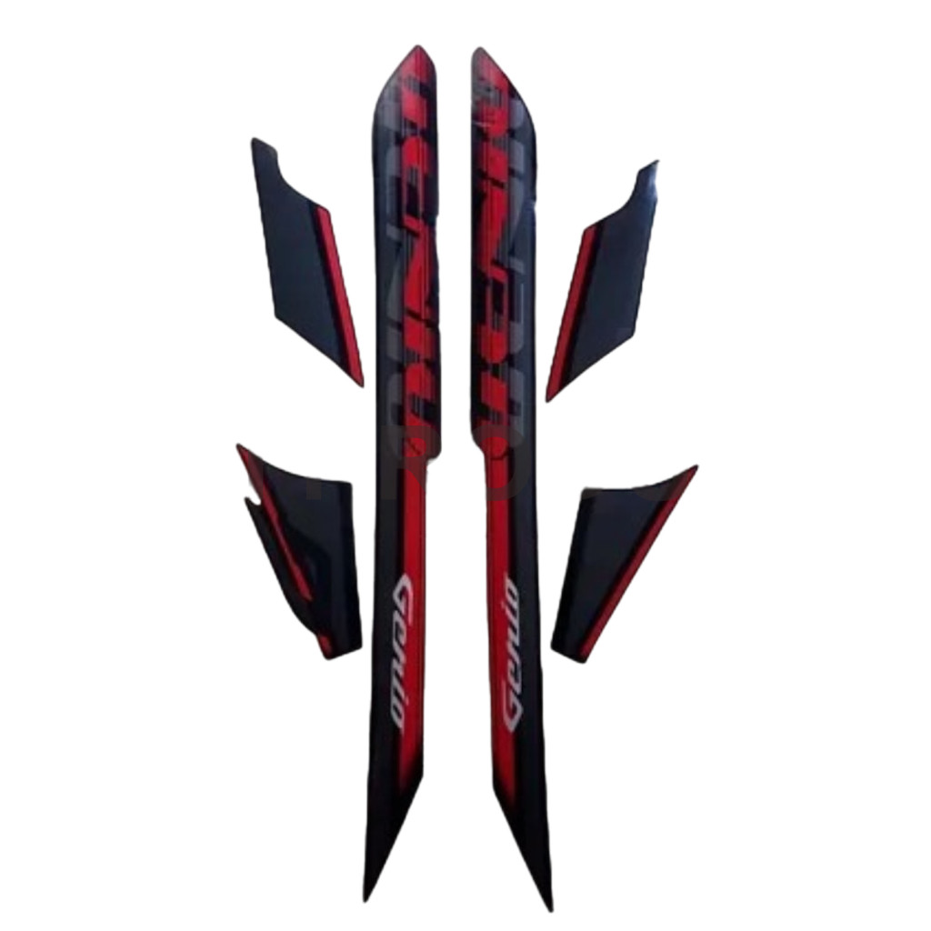 Stiker Striping Standart Lis Body Motor Genio CBS 2023 | Stiker Body Genio CBS 2023 | Termurah