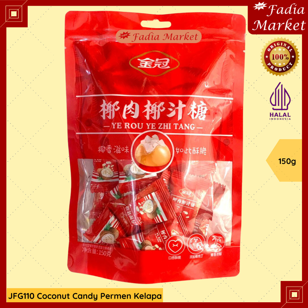 

PERMEN IMLEK SINCIA JFG110 Coconut Candy Permen Rasa Kelapa 150g