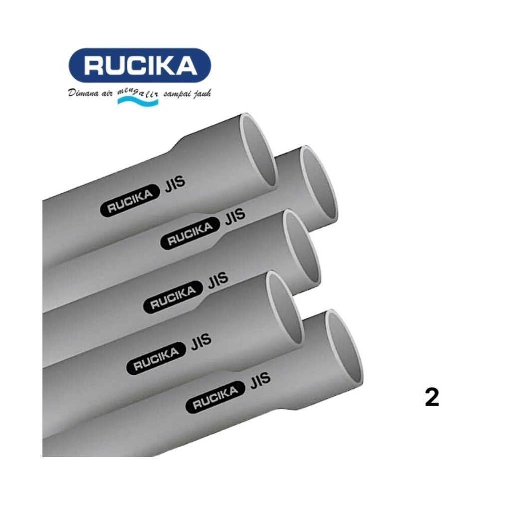 Rucika JIS AW 2" inch (Rucika) / Pipa PVC Kelas AW