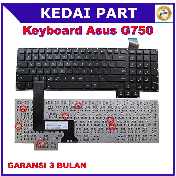 Keyboard Asus ROG G750 G750J G750JH G750JM G750JS G750JW G750JX G750JZ