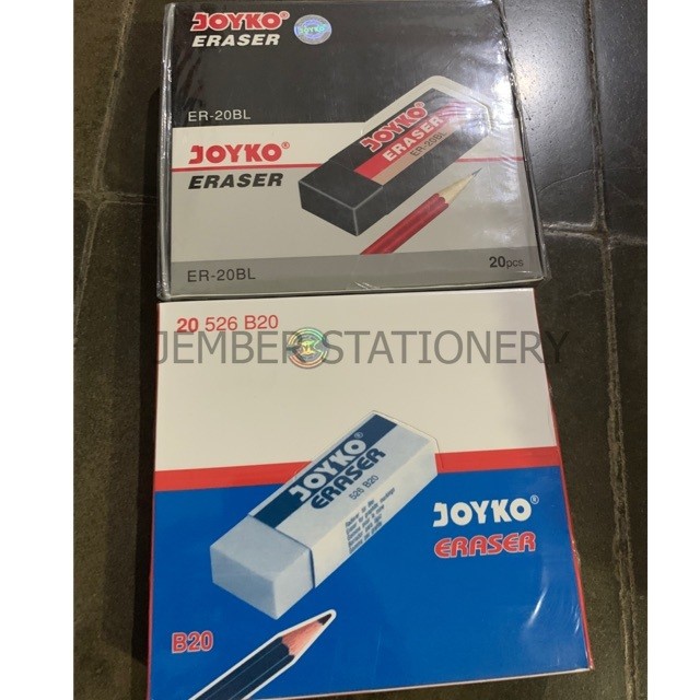 

(1biji) Penghapus Besar Joyko Hitam Putih | Setip besar