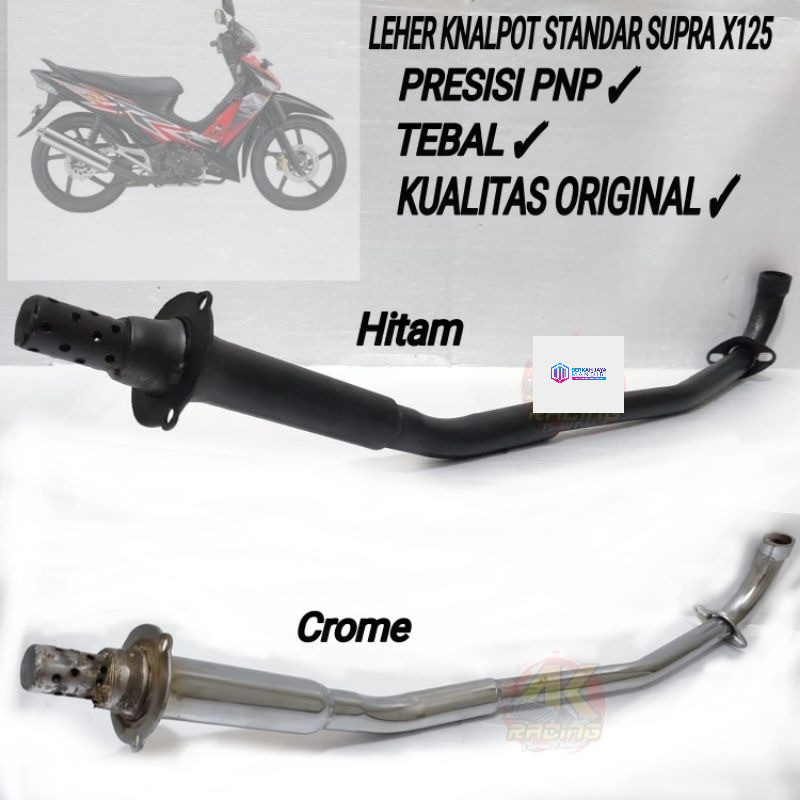 Leher Supra x 125 Standar ORI Leher Sambung Knalpot Supra X125 Batman
