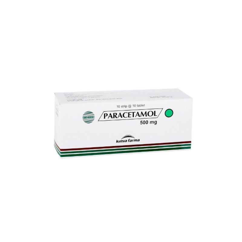 (bisa gojek) banda aceh PARACETAMOL 500mg KIMIA FARMA 1 BOX 100 TABLET