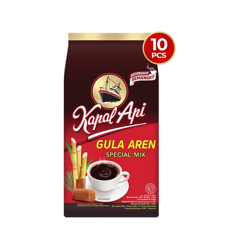 

Kapal Api Special Mix Gula Aren Isi 10 Sachet x 23 gr